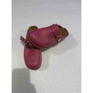Women's‎ Troentorps Toffelfabrik Swedish Leather Pink Clogs Size 36